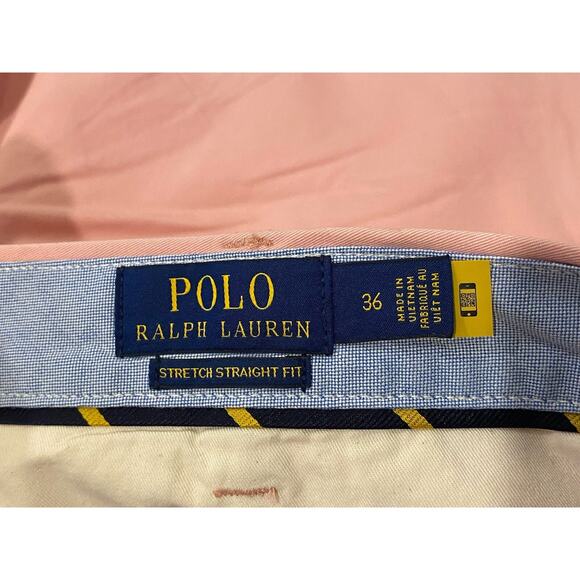 Polo Ralph Lauren Stretch Straight Fit Shorts Mens Light Pink Cotton Blend $79 - Picture 2 of 5